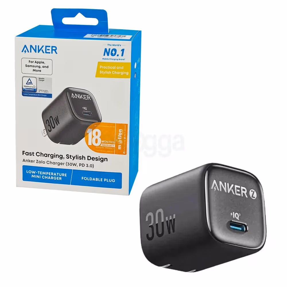 Anker Zolo 30W PD+IQ Type-C Charger Adapter । 18 Months Warranty